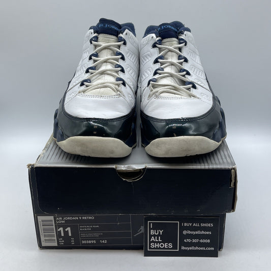 Size 11 - Air Jordan 9 Retro 2002 Low Blue Pearl White Leather (303895-142)