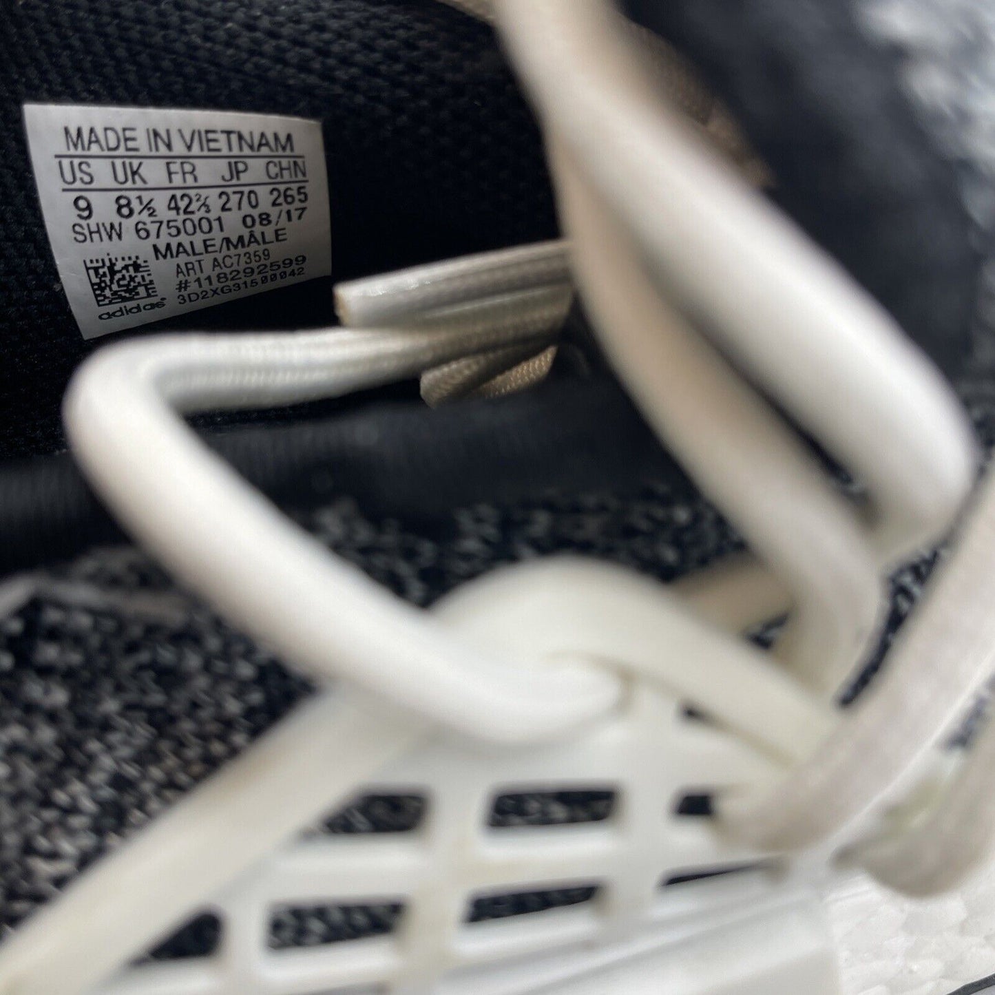 Size 9 - adidas Pharrell x NMD Human Race Trail Oreo Black White (AC7359)