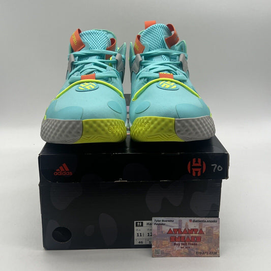 Size 11.5 - adidas Harden Vol. 6 Pulse Aqua Solar Yellow Blue (GV8703)