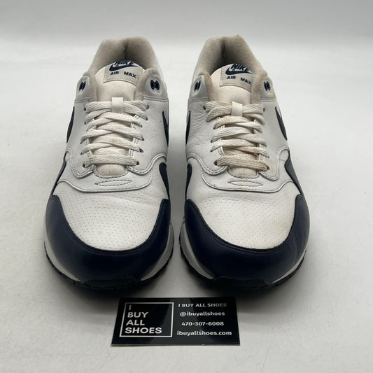 Size 13 - Nike Air Max 1 Leather Midnight Navy (654466-101)