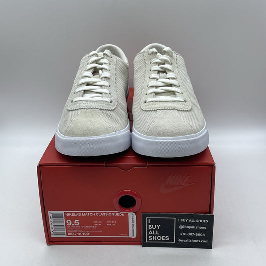 Size 9.5 - NikeLab Match Classic Suede Sail White (864718-100)
