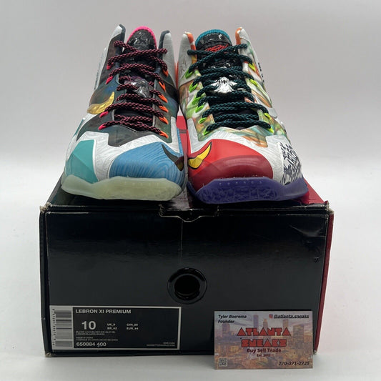 Size 10 - Nike LeBron 11 Premium What The LeBron (650884-400)