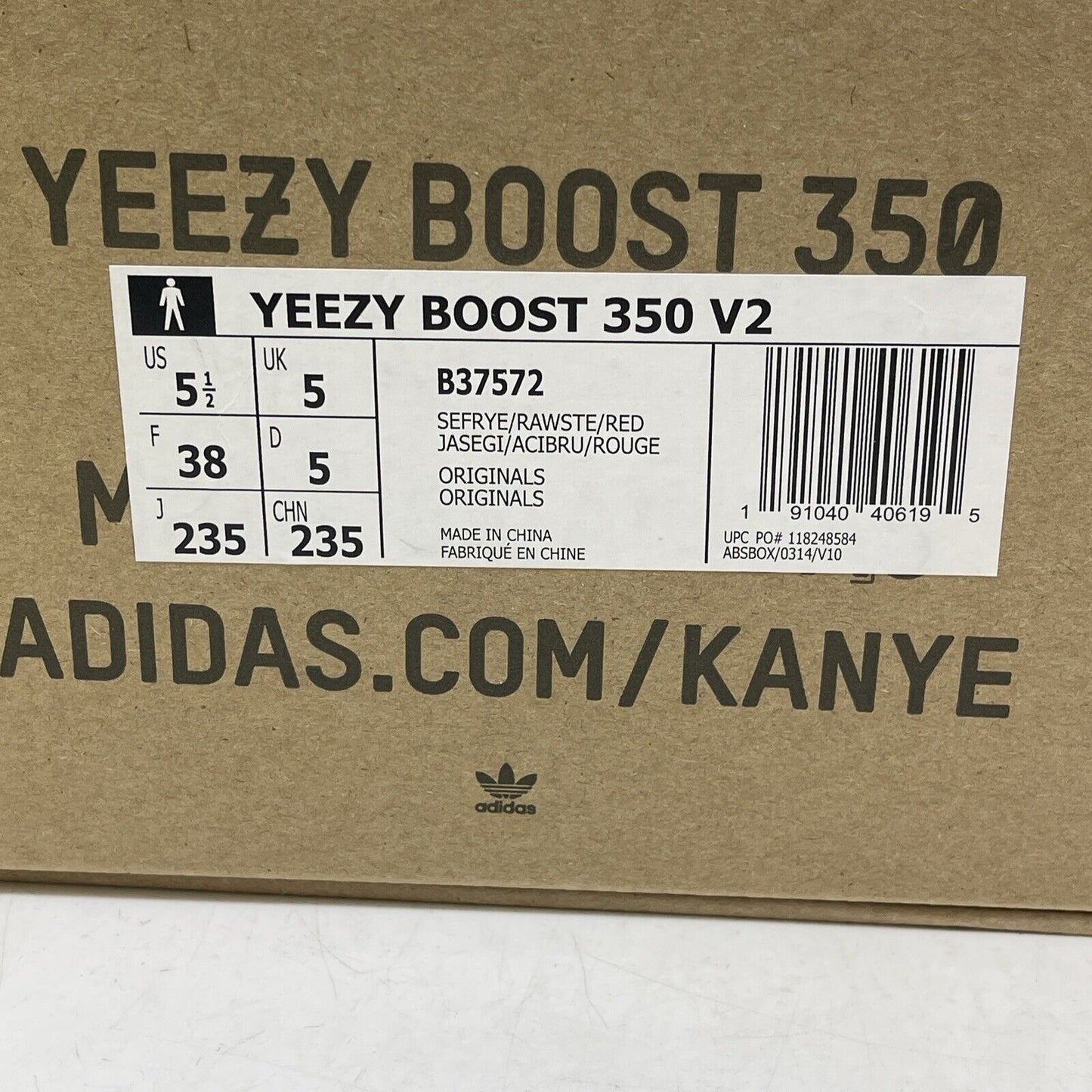 Size 5.5 - adidas Yeezy Boost 350 V2 Low Semi Frozen Yellow Blue (B37572)