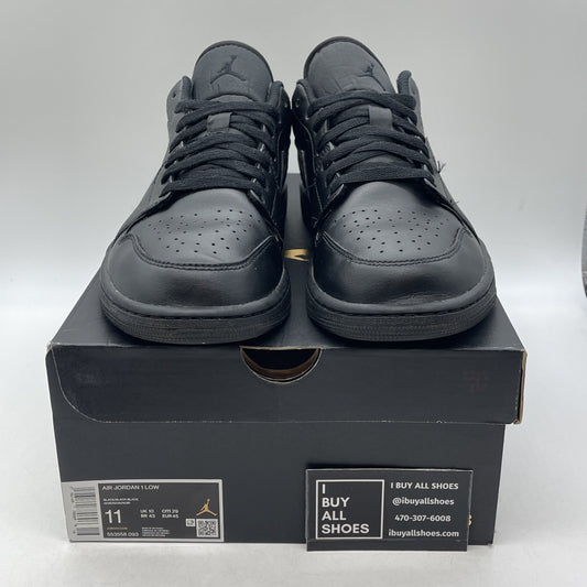 Size 11 - Air Jordan 1 2022 Low Triple Black (553558-093)