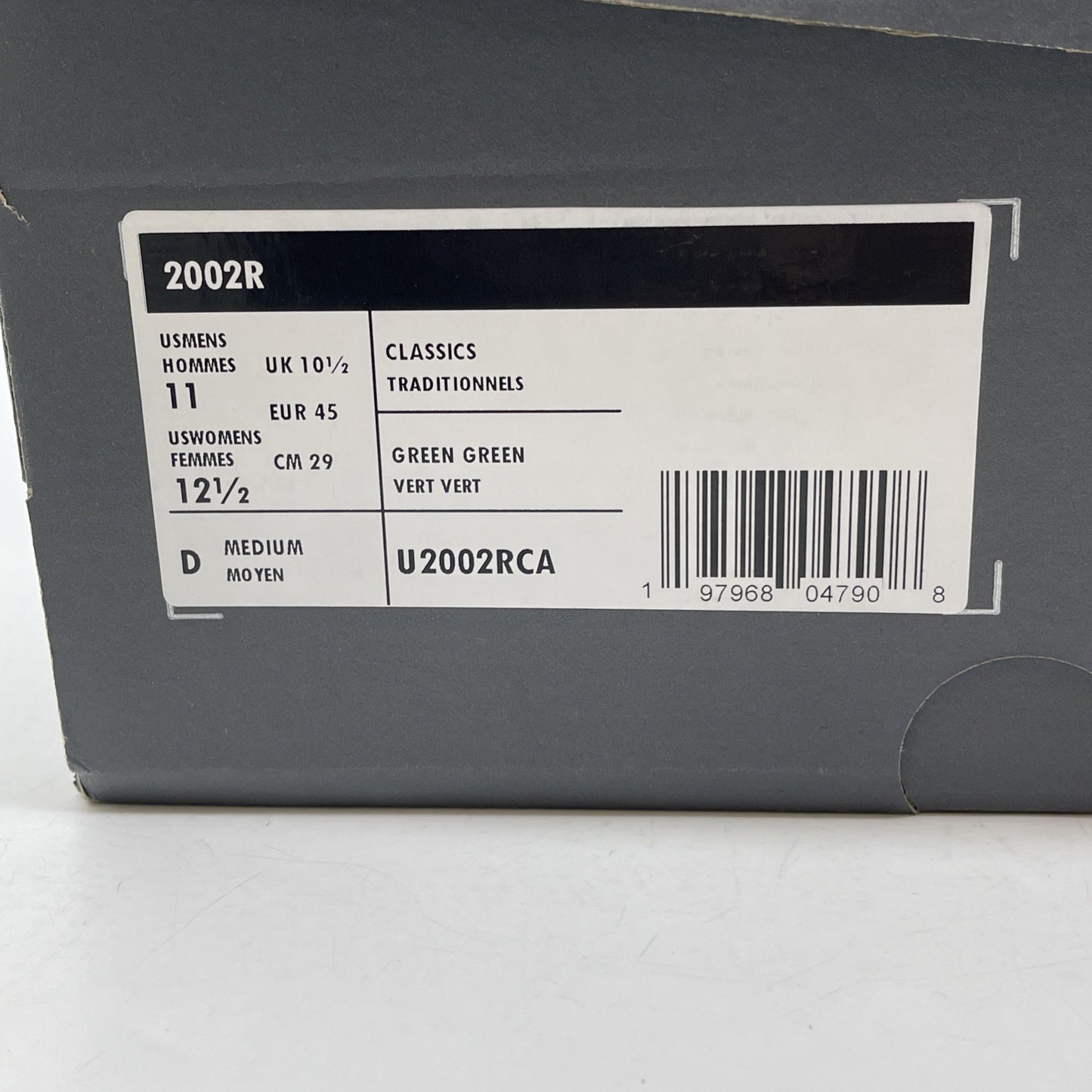 Size 10.5 - New Balance 2002R Dark Olivine Green Silver Suede Leather