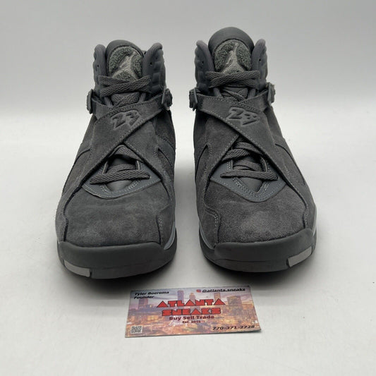 Size 9.5 - Air Jordan 8 Retro Cool Grey Suede (305381-014)