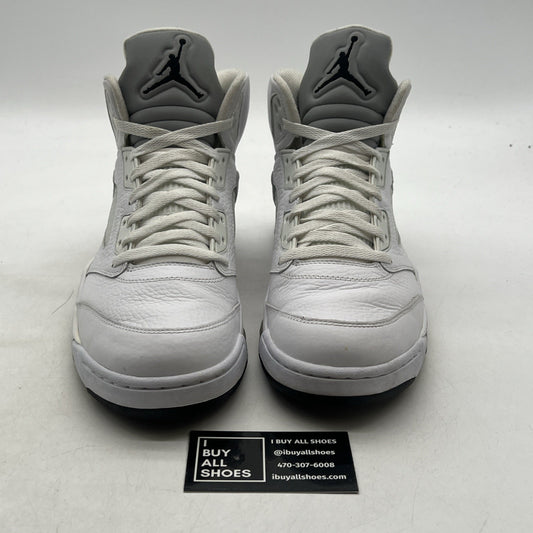Size 11 - Air Jordan 5 Retro 2015 White Metallic (136027-130)