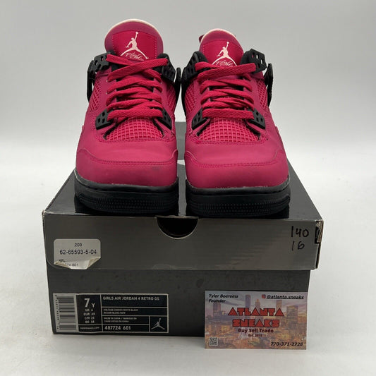 Size 7 (GS) - Jordan 4 Retro Low Voltage Cherry (487724-601)