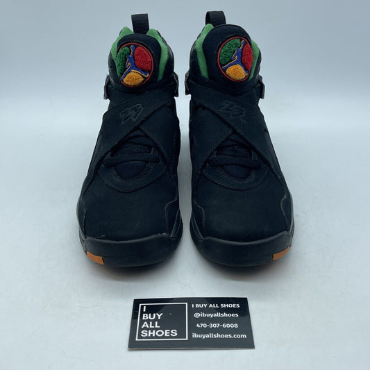 Size 6.5Y - Nike Air Jordan VIII 8 Tinker Air Raid Black Suede (305368-004)
