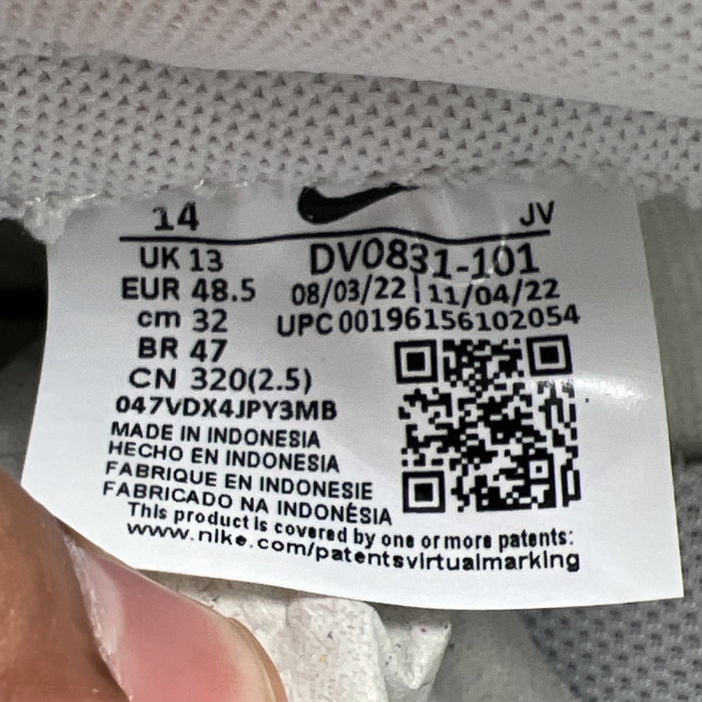 Size 14 - Nike Dunk Low Pure Platinum (DV0831-101)