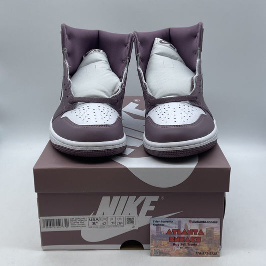 Size 8.5 - Air Jordan 1 Retro OG High Mauve Purple White Leather (DZ5485-105)