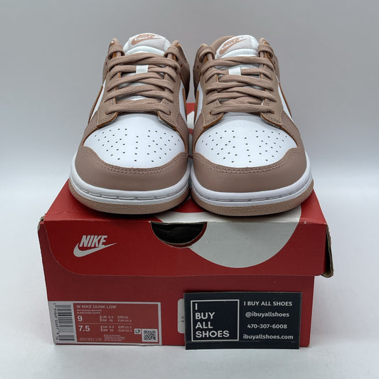 Size 9W - Nike Dunk Low Rose Whisper White Pink Leather (DD1503-118)