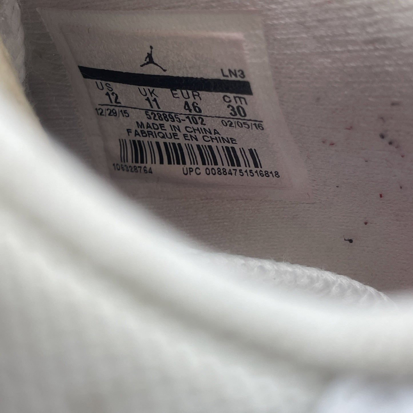 Size 12 - Air Jordan 11 Retro 2016 Low Cherry (528895-102)
