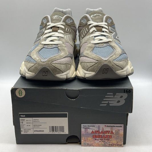 Size 12 - New Balance 9060 Cherry Blossom Pack Mushroom Brown Suede (U906MUS)