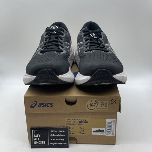 Size 11.5 - Asics Gel Kayano 30 Black Sheet Rock (1011B548-002)