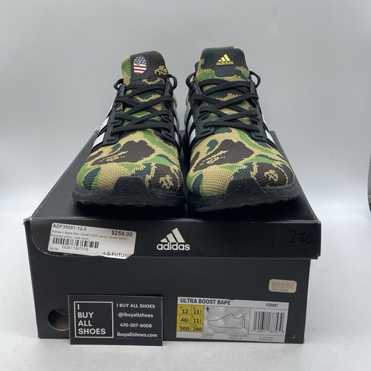 Size 12 - A Bathing Ape x adidas UltraBoost 4.0 Green Camo (F35097)
