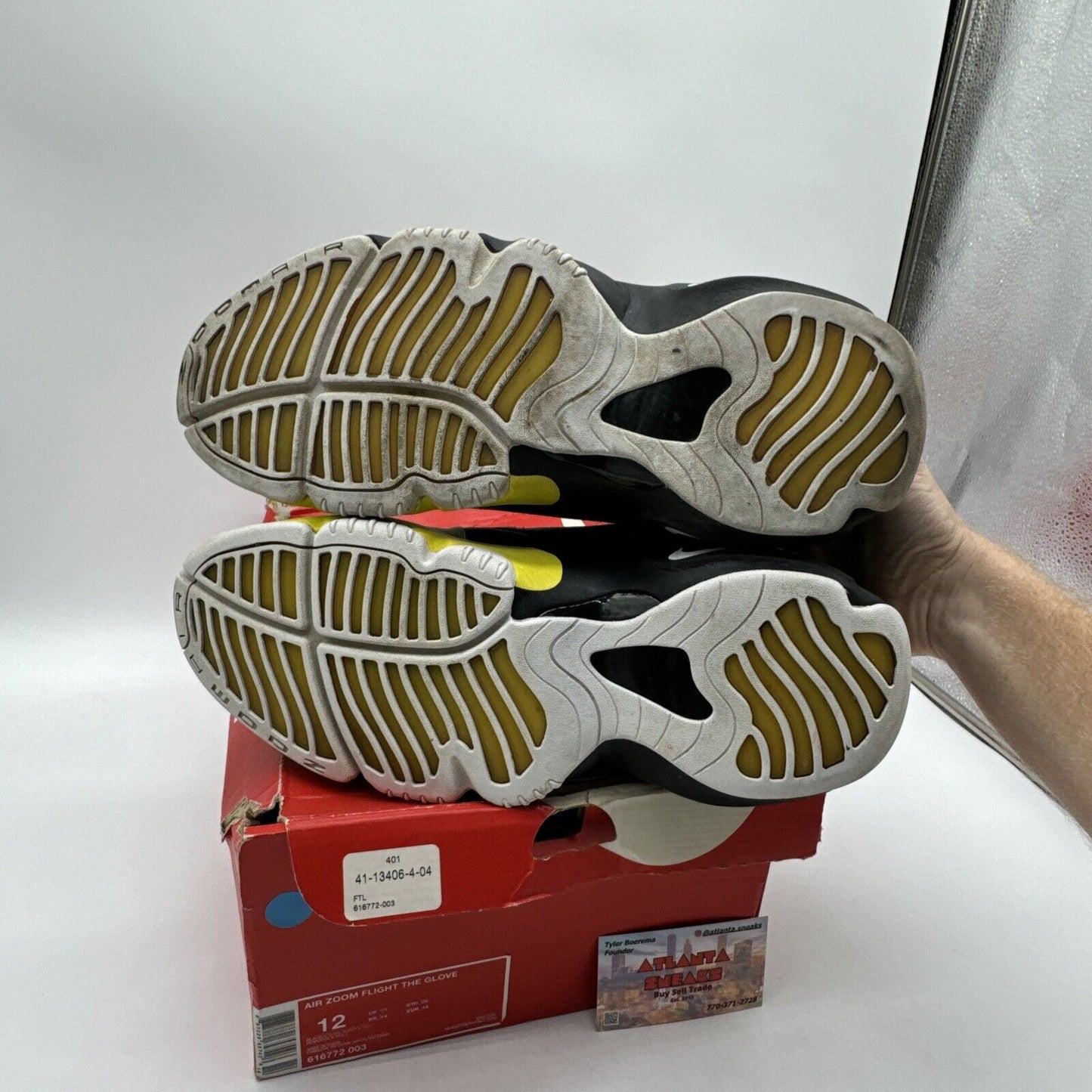 Size 12 - Nike Air Zoom Flight QS Sole Collector 2013 Green Yellow Black Suede