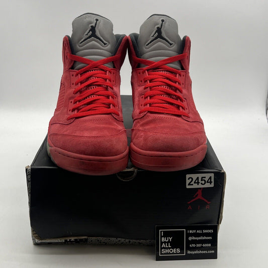 Size 12 - Air Jordan 5 Retro Red Suede (136027-602)