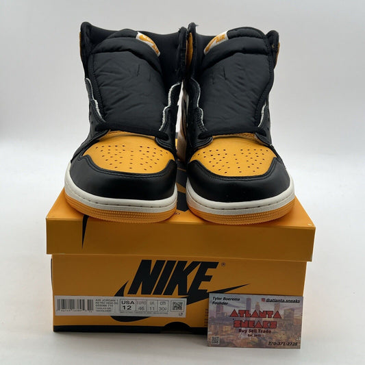 Size 12 - Air Jordan 1 Retro OG High Yellow Toe (555088-711)