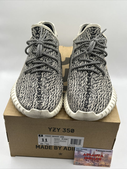Size 11 - adidas Yeezy Boost 350 Low Turtle Dove Grey Black White Sole New Relea