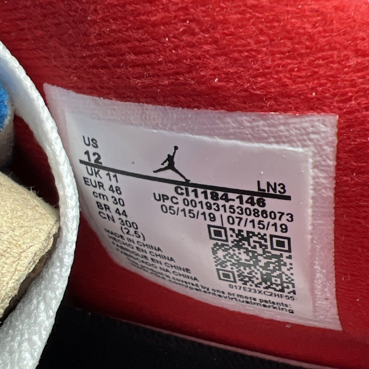 Size 12 - Jordan 4 Retro SE Mid What The 4 White Blue Red Leather (CL1184-146)