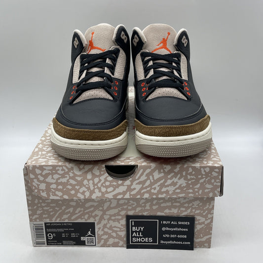 Size 9.5 - Air Jordan 3 Retro Mid Desert Elephant Suede Leather (CT8532-008)