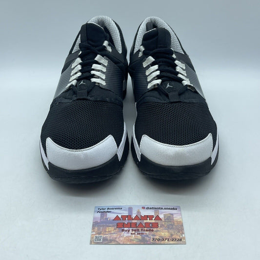 Size 11 - Jordan Alpha Trunner Black White grey Suede Leather (407582-001)