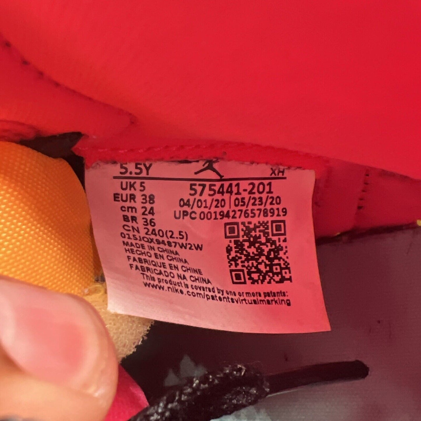 Size 5.5 - Jordan 1 Retro High Tokyo Bio Hack Brown Blue Orange (575441-201)
