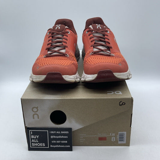 Size 8W - On cloud Cloudflyer 3 Orange Red Grey White Suede