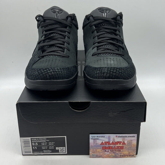 Size 9.5 - Nike Zoom Kobe IV Protro Low Black Mamba Brand New Og All