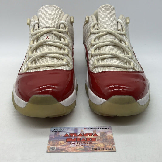 Size 12 - Air Jordan 11 Retro 2016 Low Cherry White Leather (528895-102)