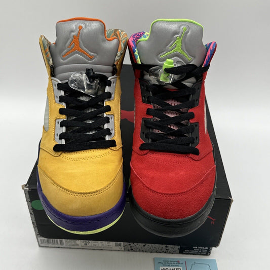 Size 8.5 - Jordan 5 Retro SE Solar Orange What The Suede Dual Colors Icy Soles