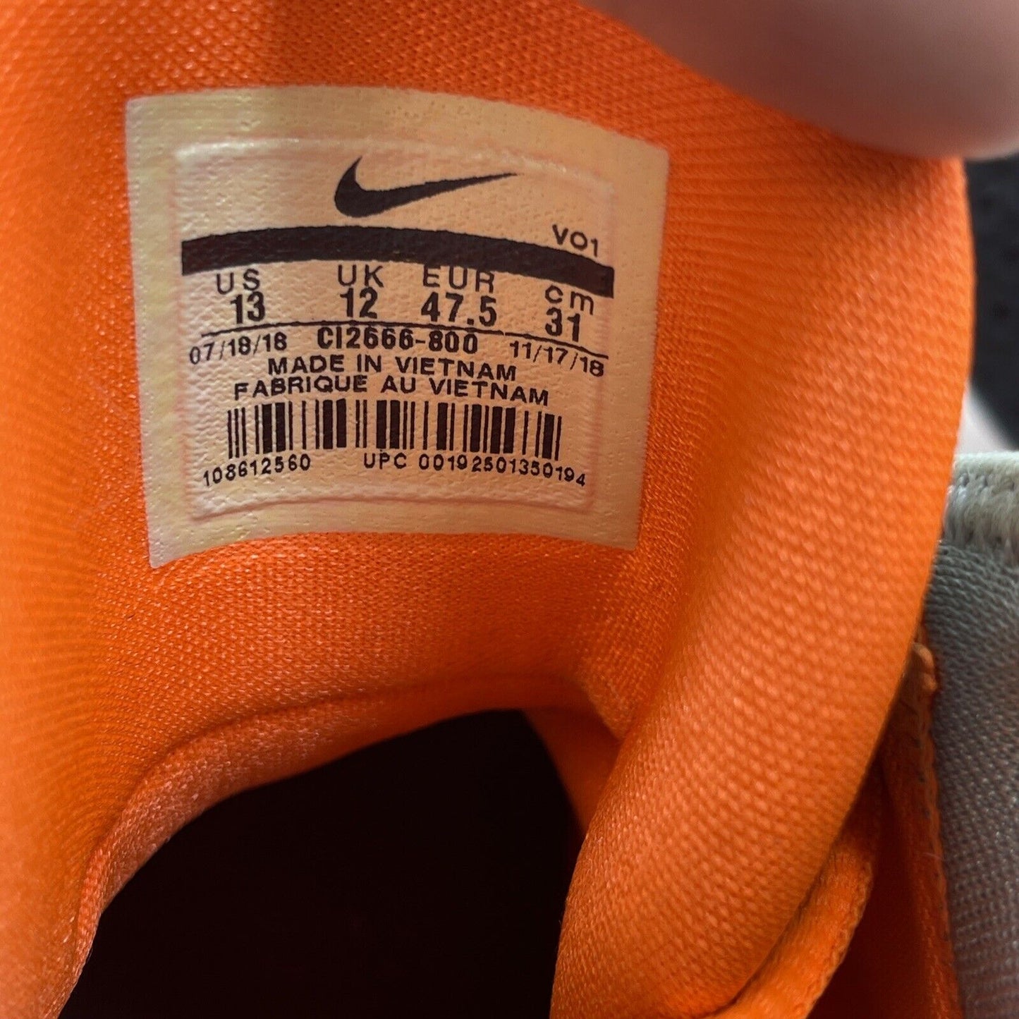 Size 13 - Nike NASA x PG 3 Armstrong Building 703 Orange Black Grey (CI2666-800)