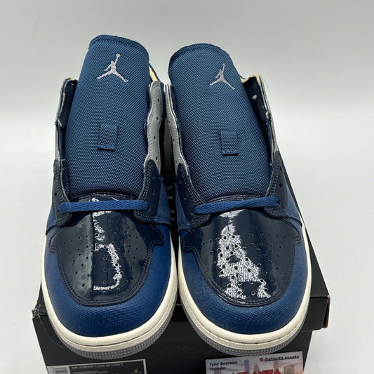 Jordan Air Jordan 1 Low SE Craft Mens Shoes Size 13, Color: Obsidian/Ashein New