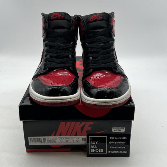 Size 9 - Air Jordan 1 Retro OG High Patent Bred (555088-063)