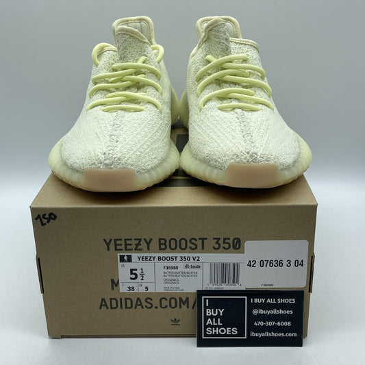 Size 5.5 - adidas Yeezy Boost 350 V2 Butter Yellow Suede (F36980)