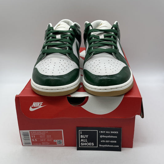 Size 11W - Nike Dunk Low Lx Gorge Green Ostrich Leather (FJ2260-002)