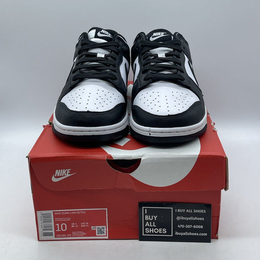 Size 10 - Nike Dunk Low Black White Suede Leather (DD1391-100)