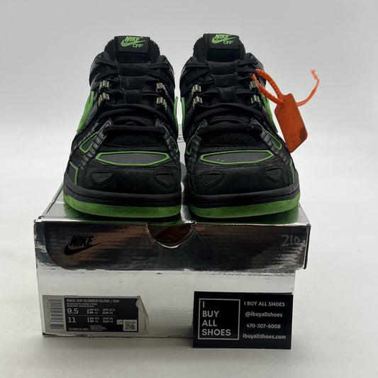 Size 9.5 - Nike Air Rubber Dunk x Off-White Low Green Strike (CU6015-001)