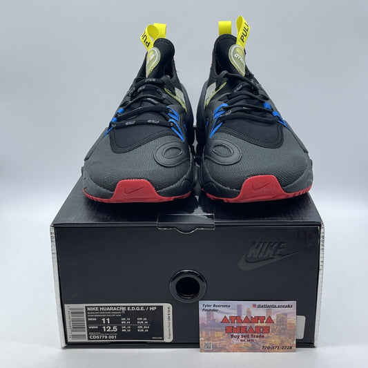 Size 11.5 - Nike Heron Preston x Huarache E.D.G.E. Black Suede (CD5779-001)