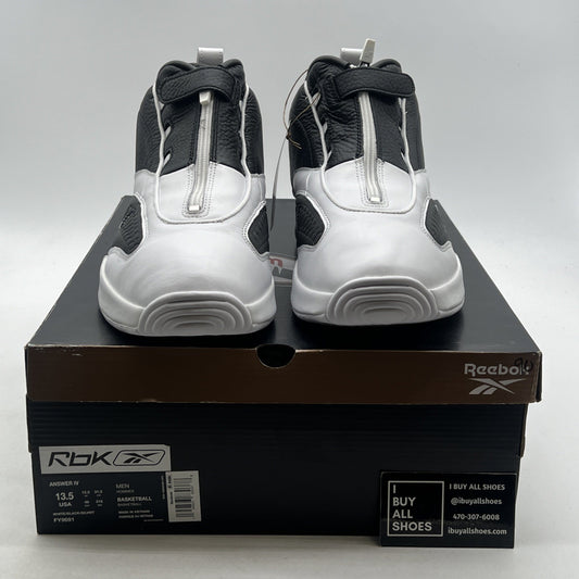 Size 13.5 - Reebok Answer 4 White Black (FY9691)