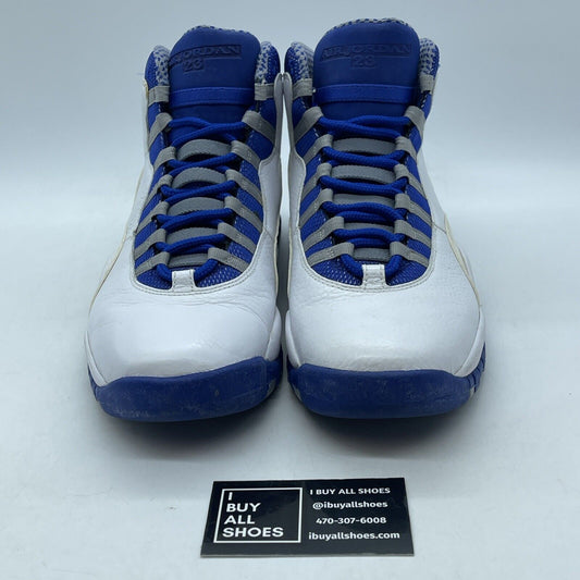Size 9.5 - Air Jordan 10 Retro TXT Old Royal Blue White Suede (487214-107)