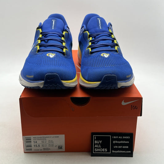 Size 14 - Nike Air Zoom Pegasus 41 Los Angeles Rams Unisex (FZ5086-400)