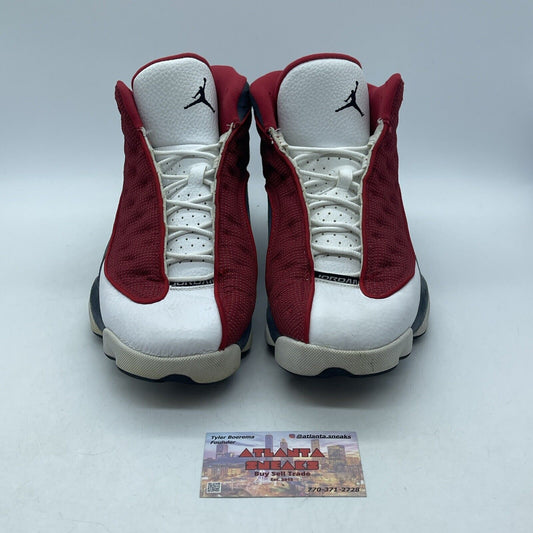 Size 10.5 - Jordan 13 Red Flint White Grey Suede Leather (DJ5982600)