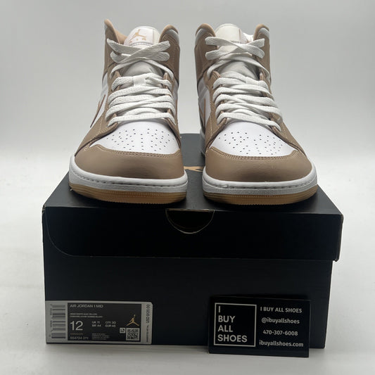 Size 12 - Air Jordan 1 Mid Tan Gum (554724-271)