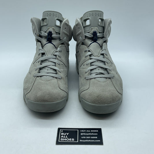 Size 11.5 - Jordan 6 Retro Mid Georgetown Grey Blue Suede (CT8529-012)