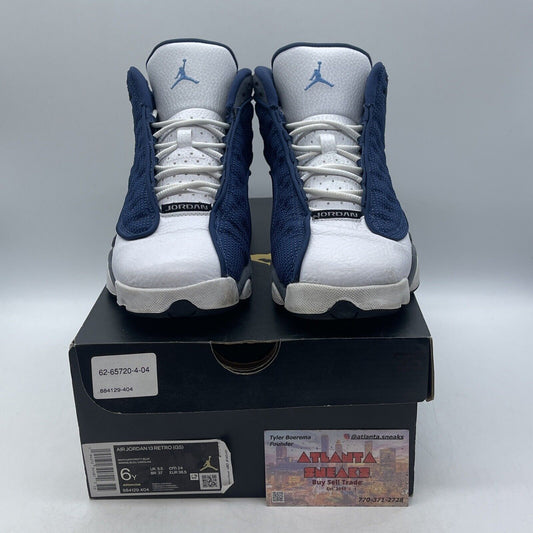 Size 6.5 (GS) - Jordan 13 Retro 2020 Mid Flint Grey Blue Suede (884129-404)