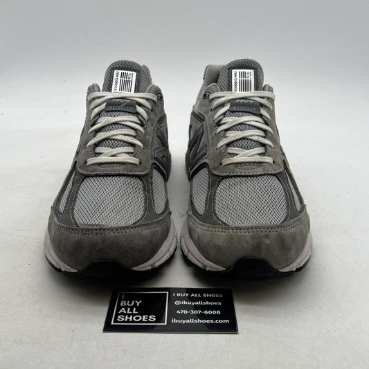 Size 10 - New Balance 990v4 Made in USA Grey Silver (U990GR4)