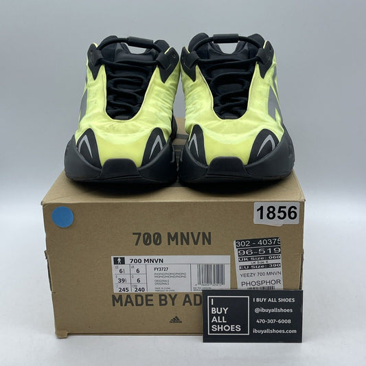 Size 6.5 - adidas Yeezy Boost 700 MNVN Phosphor Yellow Black Silver (FY3727)