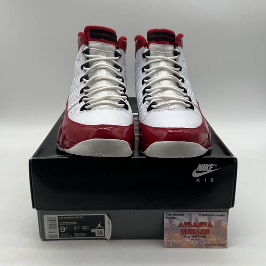 Size 9.5 - Air Jordan 9 Retro Gym Red White Black Leather (302370-160)